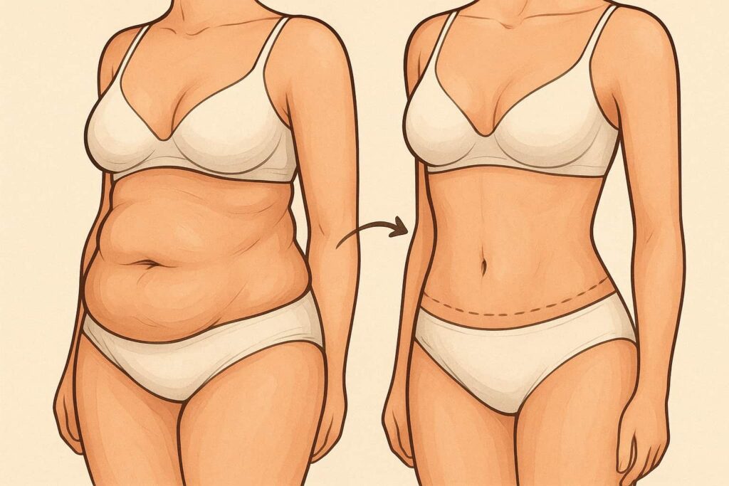 abdominoplastia antes y después