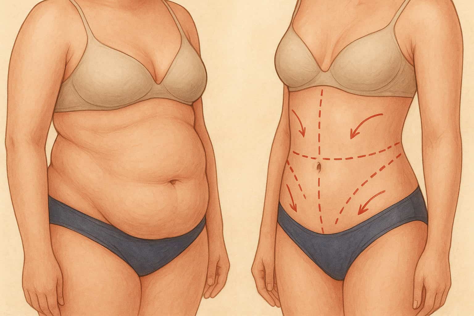 me hice una abdominoplastia y tengo barriga