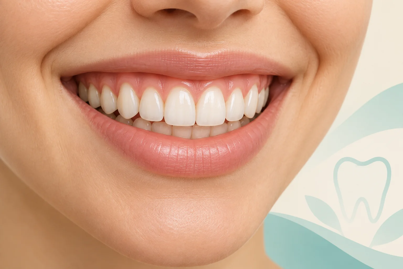 Ilustración de una sonrisa con encía superior visible